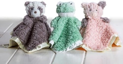 Mary Meyer Putty Nursery Lovey Stuffed Animal Security Blanket Soft Snuggle Toy, 13 x 13-Inches, Mint Green Frog