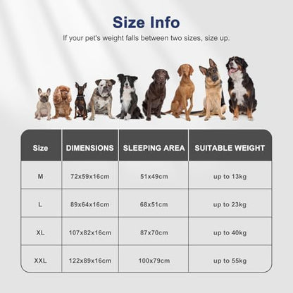 FURTIME Orthopedic Medium Dog Bed, Supportive Waterproof Pet Bed