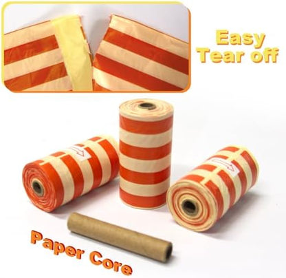 MEWANG Poop Bags for Dogs,Leak-Proof & Durable Pet Waste Bags, 9"x13", Citrus scented, Suit for Large, Medium, and Small Dogs, Cats, and Other Pets, 240 Count (orange)