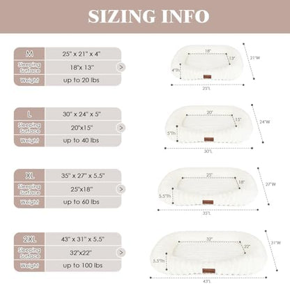 Orthopedic Dog Bed, Washable Small Dog Couch for Senior Dogs