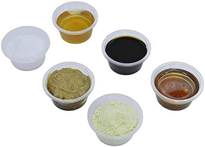 Lizard Crested Gecko Food Water Feeding Cups, 100 pcs, 1 oz