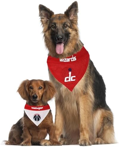 Pets First Pet Bandana. 2 Sided Home & Away Sports Bandana with a PREMIUM Embroidery TEAM Logo, Large/X-Large
