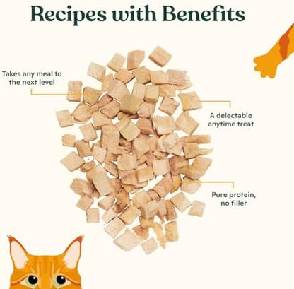 Made by Nacho Freeze-Dried Cat Treats - Healthy, Limited Ingredient Cat Treats - High Protein, Nutrient-Rich Crunchy Treats. (Wild Alaskan Salmon (.7 oz))