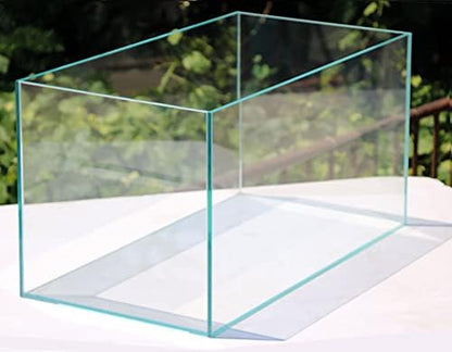Allcolor Low Iron Glass Ultra Clear Rimless Aquarium Tank (6Gal)