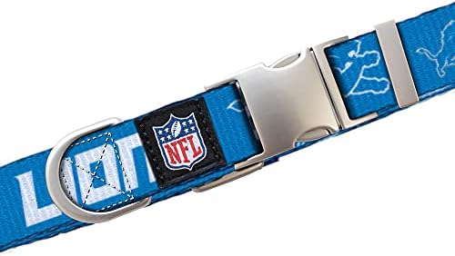 Littlearth NFL Detroit Lions Pet Premium Collar, Team Color, Small