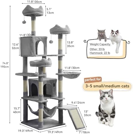 DWVO 75 in Multi‑Level Cat Tower