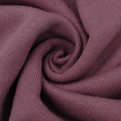 65" Wide 100% Cotton Fleece Fabric by The Yard - 280 GSM, Medium Weight, 2-Way Stretch, Soft & Breathable for Apparel, Jackets, Costumes, Home Decor & Crafts