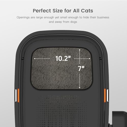 XL Stainless Steel Cat Litter Box with Lid, Top Entry, Mat & Scoop Included