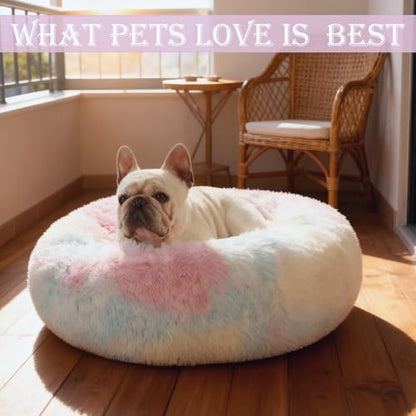 Washable Calming Dog & Cat Bed for Ultra Large Small Medium Size Pet