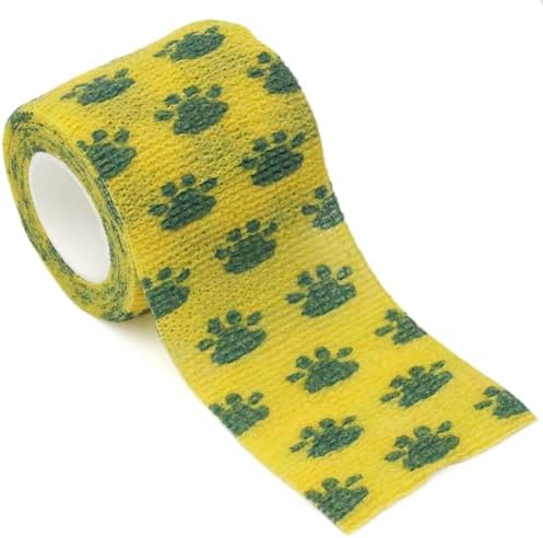 Self Adhesive Bandage Wrap Cohesive Bandage Bulk Vet Tape Self Adherent Wrap First Aid Tape for Dogs Cats Horses Birds Animals for Wrist Healing Ankle Sprain & Swelling