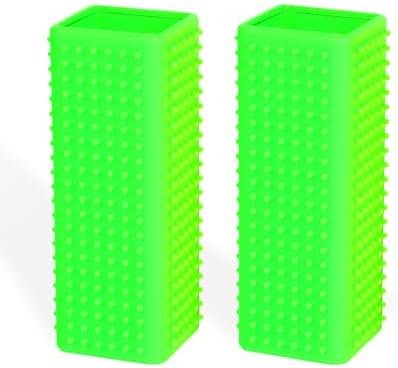 2pcs Pet Dog Cat Hair Remover, Pet Hair Removal Tool, Hollow Cleaner Brush for car，Interior, Furniture, Sofa (green and green)