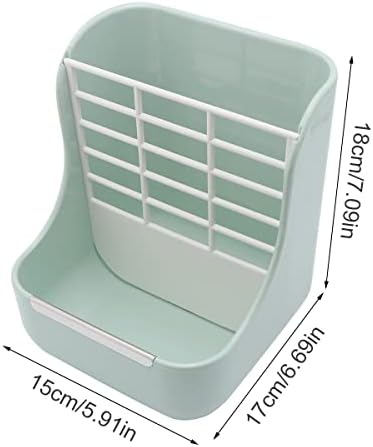 Litewoo Rabbit Hay Feeder 2 in 1 Automatic Guinea Pig Food Bowl, Green