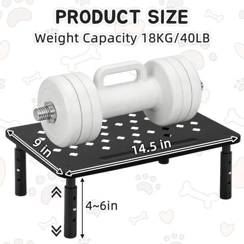 Elevated Cat Food Stand, Adjustable Automatic Cat Feeder Station