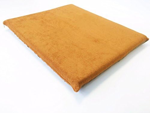 Luxurious Memory Foam Pet Dog Bed with Inner Waterproof Case and External Cover for Small to Medium Dogs + Free 2nd Cover (34"x27"x3" Coral Fleece - Sudan Brown)