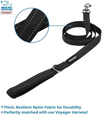 Voyager Step-in Plush Dog Harness – Soft Plush, Step in Vest Harness for Small and Medium Dogs by Best Pet Supplies - Latte Suede (Leash Bundle), M (Chest: 16-18") (Pack of 2)