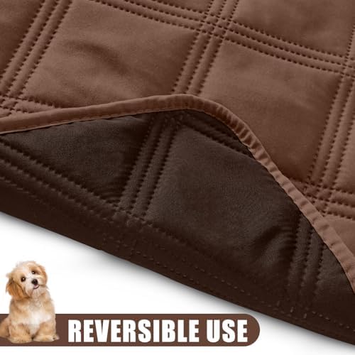 Smiry Waterproof Dog Bed Cover, Reversible Pet Blanket for Sofa Couch