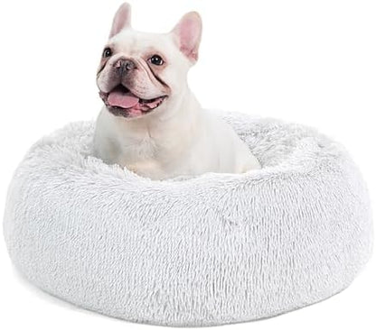 Bedsure Calming Dog Bed Medium Size Dog Donut Washable Pet Bed,30ins