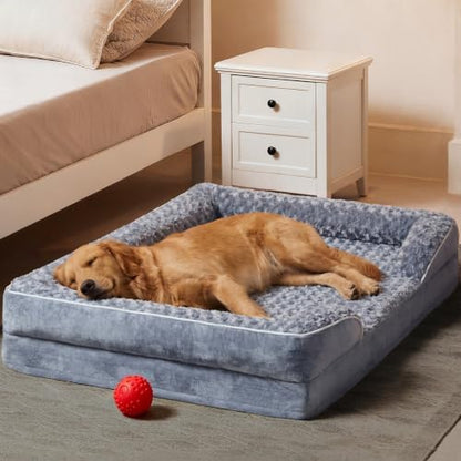 WNPETHOME Orthopedic Washable XL Dog Bed for Senior Dog Cozy Sleep