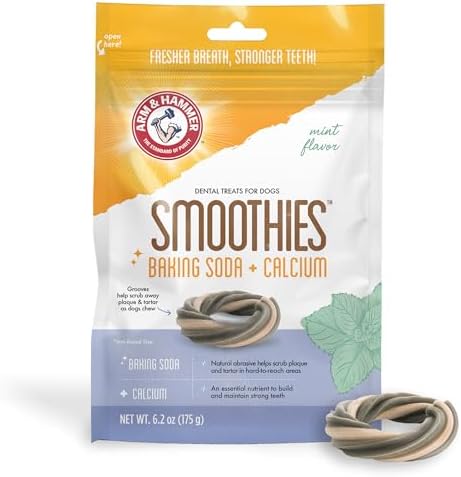 Arm & Hammer for Pets Ringers Dental Dog Treats, Mint Flavor, 5 Count