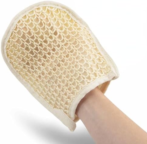 Jeffers Equine Double Sided Sisal & Microfiber Face Mitt for Horses – Horse Grooming Mitt, Horse Care Tool, Barn & Stable Grooming, Sensitive Areas, Exfoliating, Polishing, Cleaning -8" L x 6" W