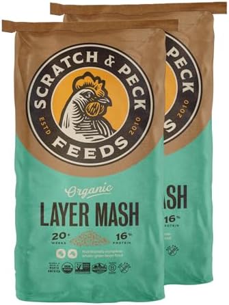 Scratch and Peck Feeds | Layer Mash for Chickens & Ducks | 50 lb Bag