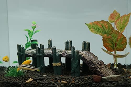 AQUA KT Aquarium Landscape Single-Plank Arch Bridge Drawbridge Rock Decor