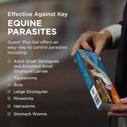 Quest Plus (moxidectin/praziquantel) Gel Dewormer for Horses, 0.5 oz
