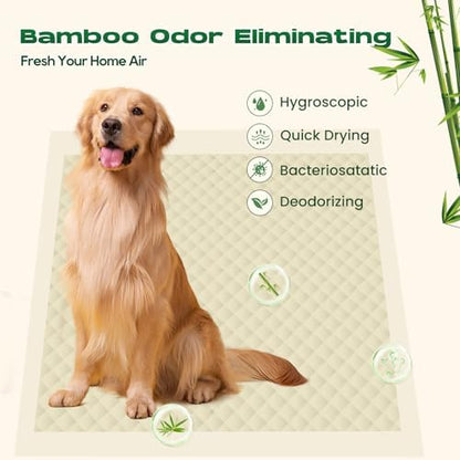Puppy Pads Pee Pads for Dogs 30"x36" 50 Count with Tabs