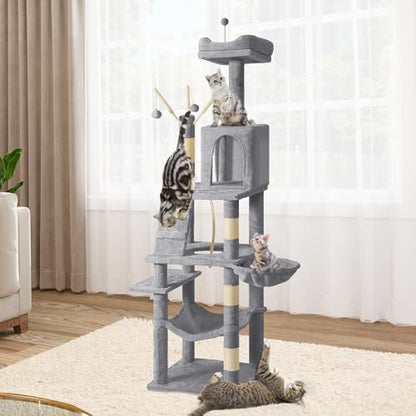YITAHOME 64.5" Cat Tree, Multi-Level Cat Tower