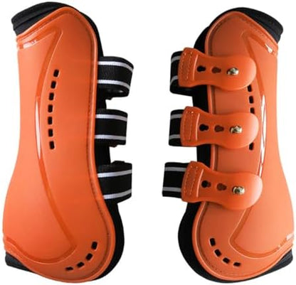 Horse Boots Open Front Jumping Tendon Sport Boots, Hind Fetlock Boots, Secure Leg Protection, Classic Breathable Equine Supplies, Set of 4