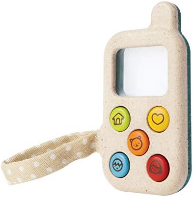 PlanToys® Wooden My First Phone Toy for Toddlers Montessori Baby Sensory