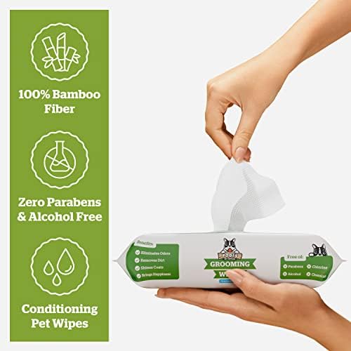 Pogi’s Dog Wipes – Hypoallergenic Pet Wipes for Paws, Body & Butt – Cleaning & Hydrating, Fragrance Free, 400 Count (Pack of 2)