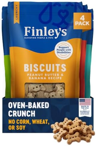 Finley's Crunchy Dog Biscuits, Variety Flavor, 12oz, 4 Pack