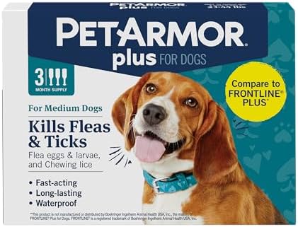 PetArmor Plus Flea & Tick Topical Dogs 23-44 lbs, 3-Month
