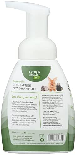 Citrus Magic Pet Rinse-Free Pet Shampoo, 8 Fluid Ounce