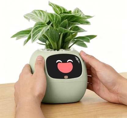 Ivy Interactive AI Desk Companion & Smart Plant Pet Indoor Planter Mint