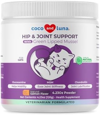 Hip & Joint Powder for Cats - Glucosamine, MSM & Green Lipped Mussel