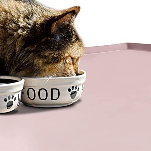 Silicone Dog Food Mat Waterproof Pet Feeding Tray for Medium and Large Dogs