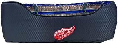 NHL Detroit Red Wings Stadium Dog Bed, Pet Pillow Bed for Dogs, Sporty Hockey Dog Bed and Lounge Cushion
