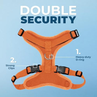 Voyager Step-in Lock Dog Harness - Orange, X-Large