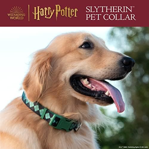Harry Potter Slytherin Dog Collar in Size Extra Large | XLarge Apparel & Accessories for Hogwarts Houses