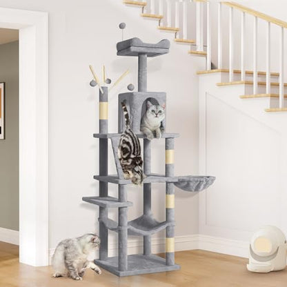 YITAHOME 64.5" Cat Tree, Multi-Level Cat Tower