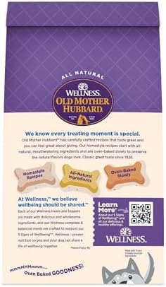 Old Mother Hubbard Wellness Classic Original Mix Dog Biscuits, Natural Training Treats, 4 Flavors, Small Size, 20 oz Bag (Pack of 2)