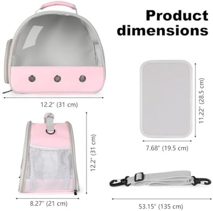Bearded Dragon Carrier,Lizards Cage,Hamster Outdoor Used,Small Animal Travel Carrier for Sugar Glider Hedgehog Rat Parrot Bird Guinea Pig, Portable Guinea Pig Travel Carrier for Two