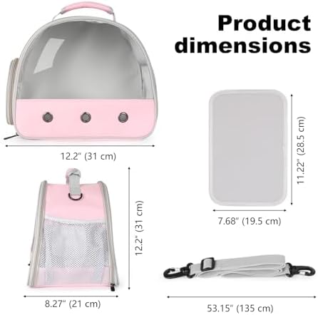 Bearded Dragon Carrier,Lizards Cage,Hamster Outdoor Used,Small Animal Travel Carrier for Sugar Glider Hedgehog Rat Parrot Bird Guinea Pig, Portable Guinea Pig Travel Carrier for Two