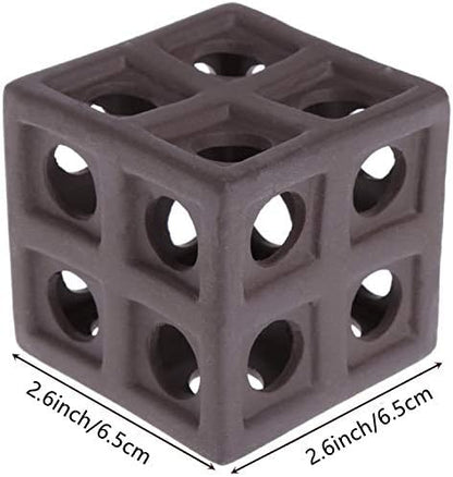XMHF Aquarium Ceramic Small Fish Shrimp Crayfish Breeding Habitat Shelter Brown XM140