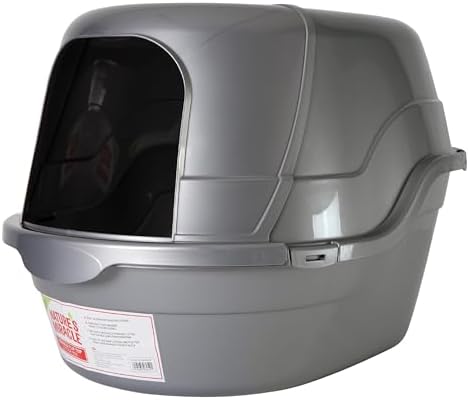Nature's Miracle Hooded Flip Top Cat Litter Box with Charcoal Filter