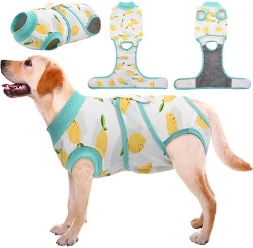 Kuoser Recovery Suit for Dogs Cats, Soft Dog Surgery Suit Female Male Spay