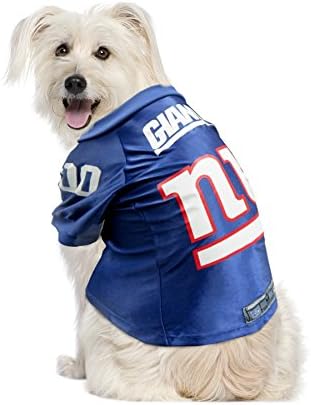 Littlearth NFL New York Giants Premium Pet Jersey, Team Color, Medium