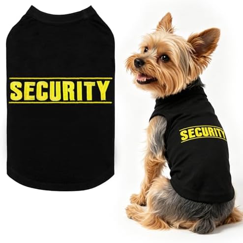 BINGPET Dog Security Shirt, Soft Cotton Puppy T-Shirt, Halloween Costumes